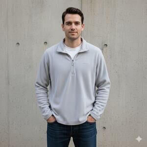 Vintage Patagonia 1/4 Zip Synchilla‎ Fleece Men's Pullover Gorpcore Gray Size L